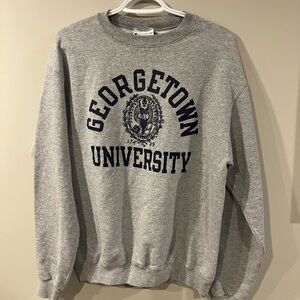 Gray Georgetown University Classic Sweater